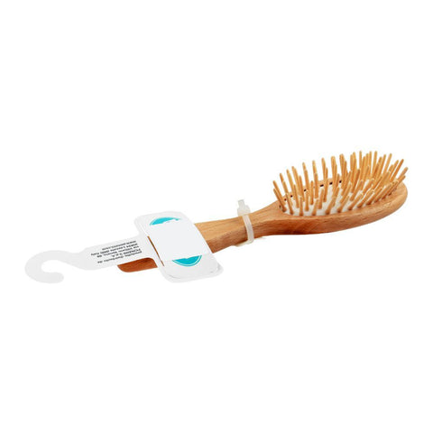 Mira Hair Brush, Small, Oval Shape, Wooden Style, No. 322