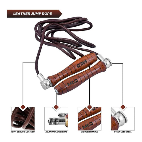 MCD Leather Skipping Rope