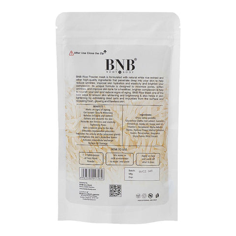 BNB Brightening Rice Powder Organic Mask, Prevent Skin Aging, Reduce UV Damage, 120g