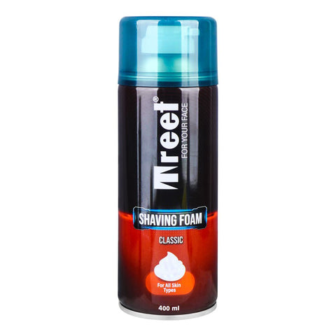 Treet Classic Shaving Foam, For All Skin Types, 400ml