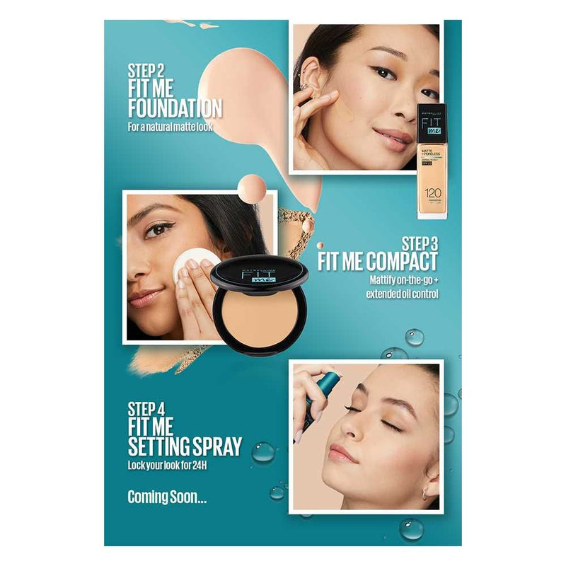 Maybelline New York Fit Me Matte + Poreless SPF 22 Foundation, 115 Ivory, 30ml