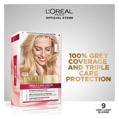 L'Oreal Paris Excellence Hair Color, Very Light Blond 9