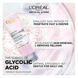 L'Oreal Paris Glycolic-Bright Glowing Daily Face Wash, For Even Glowing Skin, 100ml - Brightening, Dark Spots, Glowing Skin